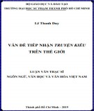 Luận văn Thạc sĩ Văn hóa và ngôn ngữ Việt Nam: Vấn đề tiếp nhận Truyện Kiều trên thế giới