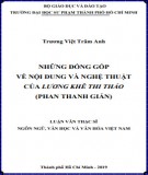 Luận văn Thạc sĩ Văn hóa và ngôn ngữ Việt Nam: Những đóng góp về nội dung và nghệ thuật của Lương Khê thi thảo (Phan Thanh Giản)