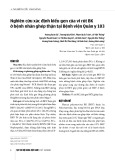 Nghiên cứu xác định kiểu gen của vi rút BK ở bệnh nhân ghép thận tại Bệnh viện Quân y 103