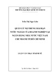 Luận văn Thạc sĩ Kinh tế: Quản lý nợ trung dài hạn nước ngoài của doanh nghiệp tại Ngân hàng Nhà nước Việt Nam chi nhánh Tp. Hồ Chí Minh