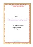 Sáng kiến kinh nghiệm THPT: Nâng cao hứng thú và hiệu quả học tập qua việc tổ chức hoạt động khởi động trong dạy học môn Ngữ văn