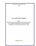 Sáng kiến kinh nghiệm THPT: Rèn luyện một số kĩ năng mềm cho học sinh qua dạy học bài Vấn đề phát triển kinh tế, an ninh quốc phòng ở Biển Đông và các đảo, quần đảo Địa lí 12 -THPT