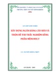 Sáng kiến kinh nghiệm THPT: Xây dựng ngân hàng câu hỏi và trộn đề thi trắc nghiệm bằng phần mềm MyLT