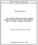 Luận văn Thạc sĩ Máy tính: Hệ thống điểm danh tự động học sinh Trung học phổ thông qua camera trong lớp học