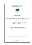 Luận văn Thạc sĩ Kinh tế: Hoàn thiện chính sách tỷ giá hối đoái của Việt Nam góp phần ổn định tiền tệ