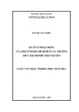 Luân văn Thạc sĩ Khoa học giáo dục: Quản lý hoạt động của Đội TNTP Hồ Chí Minh ở các trường THCS thành phố Thái Nguyên