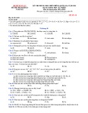 Đề thi thử tốt nghiệp THPT năm 2021 môn Hóa học có đáp án - Đề số 8