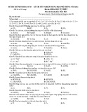 Đề thi thử tốt nghiệp THPT năm 2021 môn Hóa học có đáp án - Đề số 17