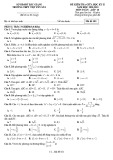 Đề thi giữa học kì 2 môn Toán lớp 10 năm 2020-2021 có đáp án - Trường THPT Việt Yên 1