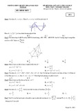 Đề thi giữa học kì 1 môn Toán lớp 12 năm 2020-2021 có đáp án - Trường THPT chuyên Thoại Ngọc Hầu