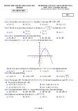 Đề thi giữa học kì 1 môn Toán lớp 10 năm 2020-2021 có đáp án - Trường THPT chuyên Thoại Ngọc Hầu