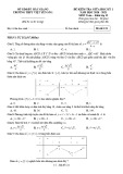 Đề thi giữa học kì 1 môn Toán lớp 12 năm 2020-2021 có đáp án - Trường THPT Việt Yên 1