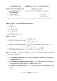 Đề thi giữa học kì 2 môn Toán lớp 10 năm 2020-2021 có đáp án - Trường THPT Thị xã Quảng Trị