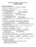 Đề thi giữa học kì 1 môn Hóa học lớp 12 năm 2020-2021 có đáp án - Trường THPT Lương Văn Can