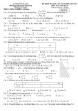 Đề thi giữa học kì 2 môn Toán lớp 10 năm 2020-2021 có đáp án - Trường THPT Nguyễn Huệ