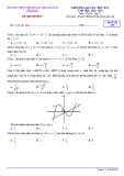 Đề thi giữa học kì 1 môn Toán lớp 12 năm 2020-2021 có đáp án - Trường THPT Lê Thánh Tông