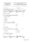 Đề thi giữa học kì 2 môn Toán lớp 11 năm 2020-2021 có đáp án - Trường THPT Đoàn Thượng