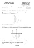 Đề thi giữa học kì 1 môn Toán lớp 12 năm 2020-2021 có đáp án - Trường THPT Hồ Nghinh