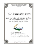 Sáng kiến kinh nghiệm Tiểu học: Dạy tập làm văn lớp 2 theo hướng trải nghiệm sáng tạo