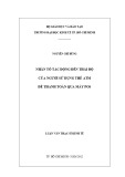 Luận văn Thạc sĩ Kinh tế: Nhân tố tác động đến thái độ của người sử dụng thẻ ATM để thanh toán qua máy POS