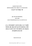 Luận văn Thạc sĩ: Tích hợp và dung hòa các ý kiến trong hệ trợ giúp quyết định đa tiêu chuẩn ngôn ngữ với thông tin trọng số không đầy đủ