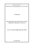 Luận văn Thạc sĩ Khoa học máy tính: Nhận diện khuôn mặt người sử dụng Wavelet và Principle Component Analysis (PCA)