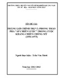 Sáng kiến kinh nghiệm THPT: Thắng lợi chính trị và phong trào phá “Ấp chiến lược” trong Cuộc kháng chiến chống Mỹ (1954 1975)