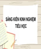 Sáng kiến kinh nghiệm Tiểu học: Chuẩn bị tâm thế cho trẻ vào lớp 1