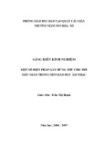 Sáng kiến kinh nghiệm Mầm non: Một số biện pháp gây hứng thú cho trẻ mẫu giáo trong giờ giáo dục âm nhạc