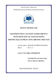 Luận văn Thạc sĩ Kinh tế: Giải pháp nâng cao chất lượng dịch vụ ngân hàng bán lẻ tại Ngân hàng Thương mại cổ phần Công Thương Việt Nam