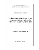 Luận văn Thạc sĩ Kinh tế: Chính sách tỷ giá hối đoái của Ngân hàng Nhà Nước Việt Nam giai đoạn 2008 - 2010