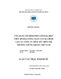 Luận văn Thạc sĩ Kinh tế: Ứng dụng mô hình phân tích đa biệt thức để đo lường nguy cơ tài chính tại các Công ty niêm yết trên thị trường chứng khoán Việt Nam