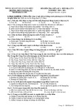 Đề thi giữa học kì 1 môn Địa lí lớp 9 năm 2020-2021 có đáp án - Trường THCS Ngô Gia Tự