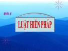 Bài giảng Pháp luật đại cương: Chương 5 - TS. Nguyễn Nam Hà