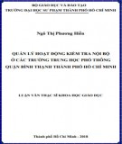 Luận văn Thạc sĩ Khoa học giáo dục: Xây dựng văn hóa nhà trường ở các trường trung học phổ thông tại quận Bình Thạnh, Thành phố Hồ Chí Minh