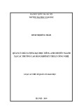 Luận án Tiến sĩ Quản lý giáo dục: Quản lý chất lượng dạy học tiếng Anh chuyên ngành tại các trường cao đẳng khối kỹ thuật công nghệ