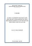 Luận văn Thạc sĩ Kinh tế: Tác động của định hướng khách hàng, định hướng đối thủ cạnh tranh đến kết quả hoạt động kinh doanh thông qua mức độ sử dụng hệ thống thông tin kế toán quản trị