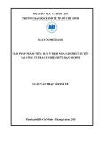 Luận văn Thạc sĩ Kinh tế: Giải pháp nhằm thúc đẩy ý định mua sắm trực tuyến tại Công ty trách nhiệm hữu hạn Shopee