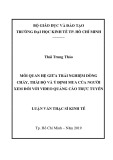 Luận văn Thạc sĩ Kinh tế: Mối quan hệ giữa trải nghiệm dòng chảy, thái độ và ý định mua của người xem đối với video quảng cáo trực tuyến