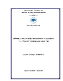Luận văn Thạc sĩ Kinh tế: Giải pháp hoàn thiện hoạt động marketing tại Công ty TNHH Hạnh Minh Thi
