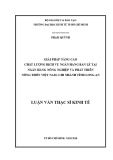 Luận văn Thạc sĩ Kinh tế: Giải pháp nâng cao chất lượng dịch vụ ngân hàng bán lẻ tại Ngân hàng Nông nghiệp và Phát triển Nông thôn Việt Nam - Chi nhánh tỉnh Long An