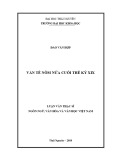 Luận văn Thạc sĩ Ngôn ngữ và Văn hóa Việt Nam: Văn tế Nôm nửa cuối thế kỷ XIX