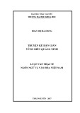 Luận văn Thạc sĩ Ngôn ngữ và Văn hóa Việt Nam: Truyện kể dân gian vùng biển Quảng Ninh