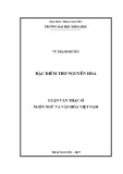 Luận văn Thạc sĩ Ngôn ngữ và Văn hóa Việt Nam: Đặc điểm thơ Nguyễn Hoa