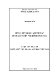 Luận văn Thạc sĩ Ngôn ngữ và Văn hóa Việt Nam: Hồng Đức Quốc âm thi tập dưới góc nhìn phê bình sinh thái