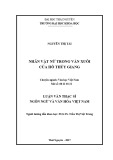 Luận văn Thạc sĩ Ngôn ngữ và Văn hóa Việt Nam: Nhân vật nữ trong văn xuôi của Hồ Thủy Giang