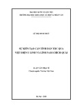 Luận văn Thạc sĩ Văn học Việt Nam: Sự kiến tạo căn tính dân tộc qua Việt điện u linh và Lĩnh Nam chích quái