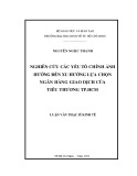 Luận văn Thạc sĩ Kinh tế: Nghiên cứu các yếu tố chính ảnh hưởng đến xu hướng lựa chọn ngân hàng giao dịch của tiểu thương TP.HCM