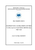 Luận văn Thạc sĩ Kinh tế: Giải pháp nâng cao hoạt động sáp nhập và mua lại các ngân hàng thương mại Việt Nam