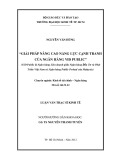 Luận văn Thạc sĩ Kinh tế: Giải pháp nâng cao năng lực cạnh tranh của Ngân hàng VID Public